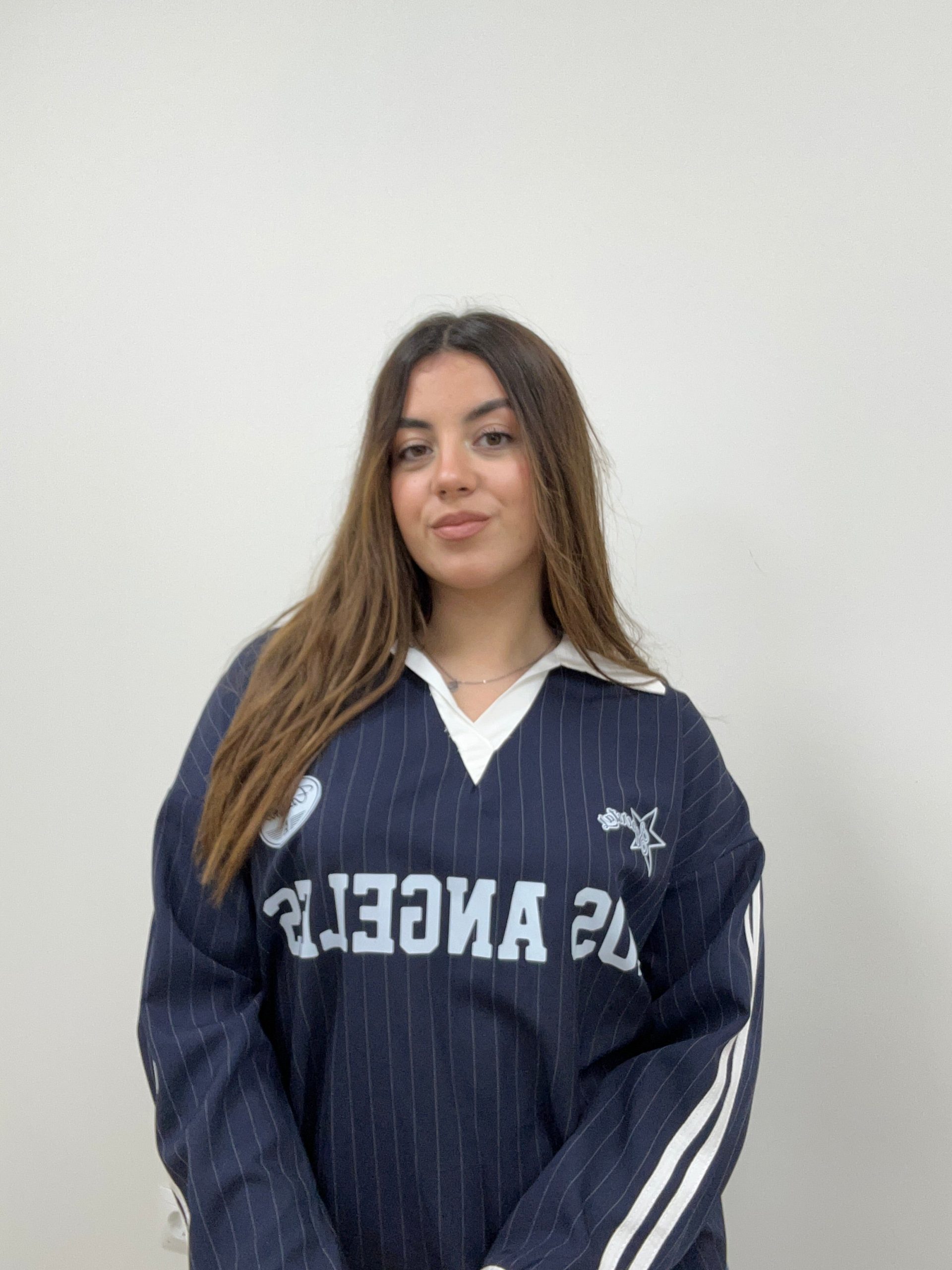CAMISA OVERSIZE LOS ANGELES AZUL MARINO - Imagen 2