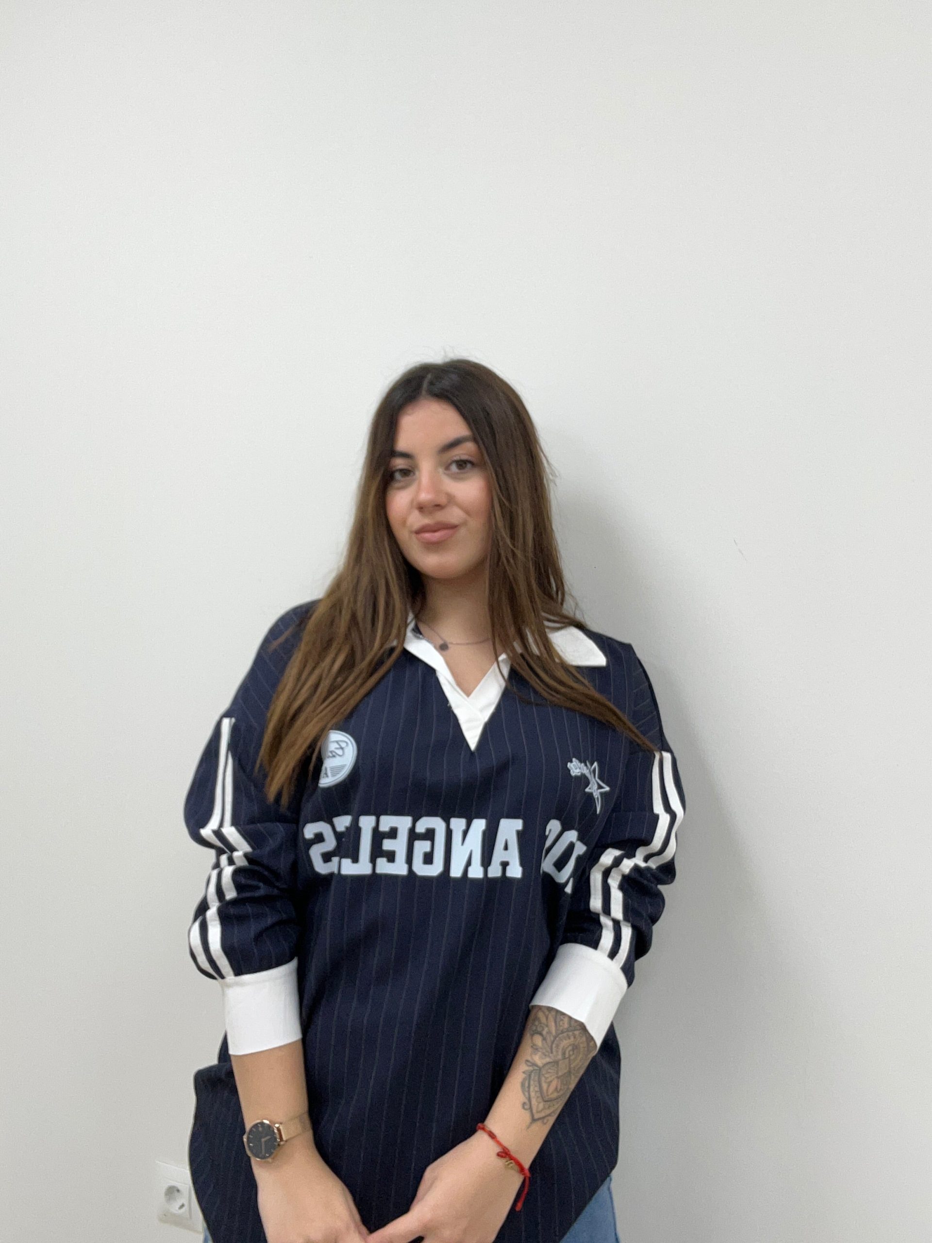 CAMISA OVERSIZE LOS ANGELES AZUL MARINO - Imagen 6